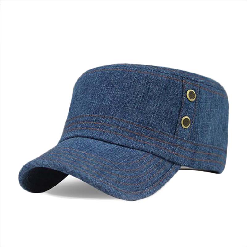 休閑平頂軍帽定制-平頂帽定制打樣