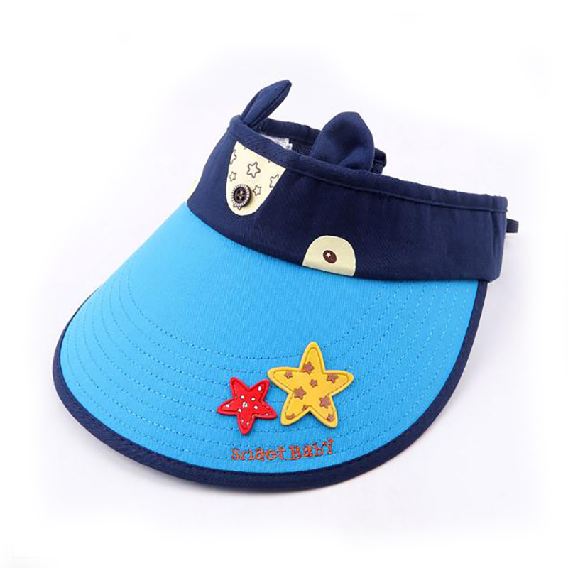 夏季可卷防曬空頂帽定制