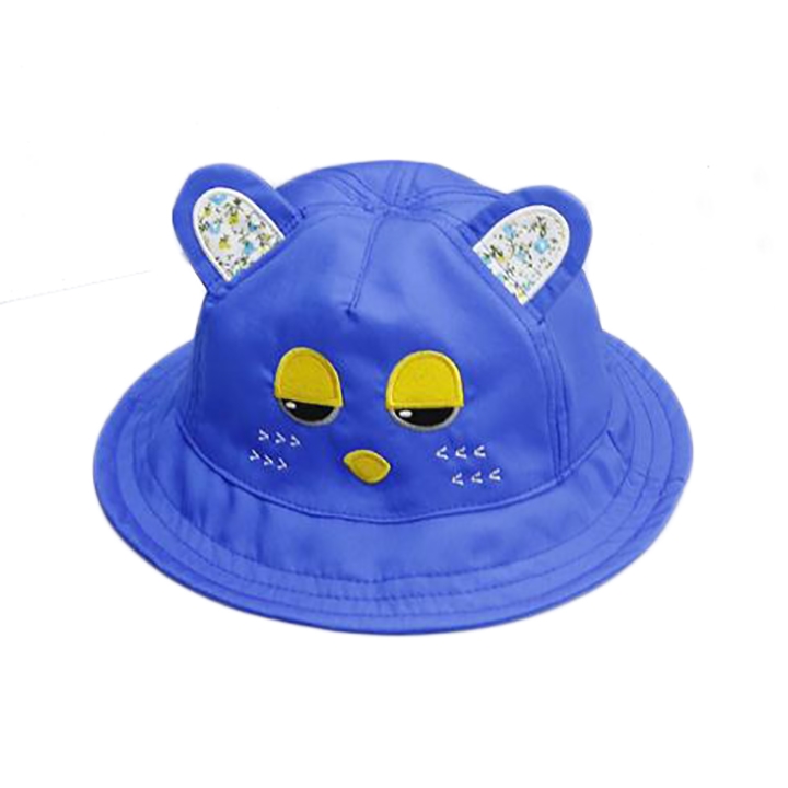 卡通繡花平頂兒童帽定制