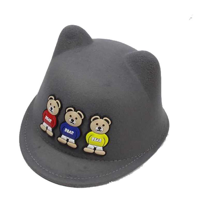 毛呢繡花寶寶馬術帽定制