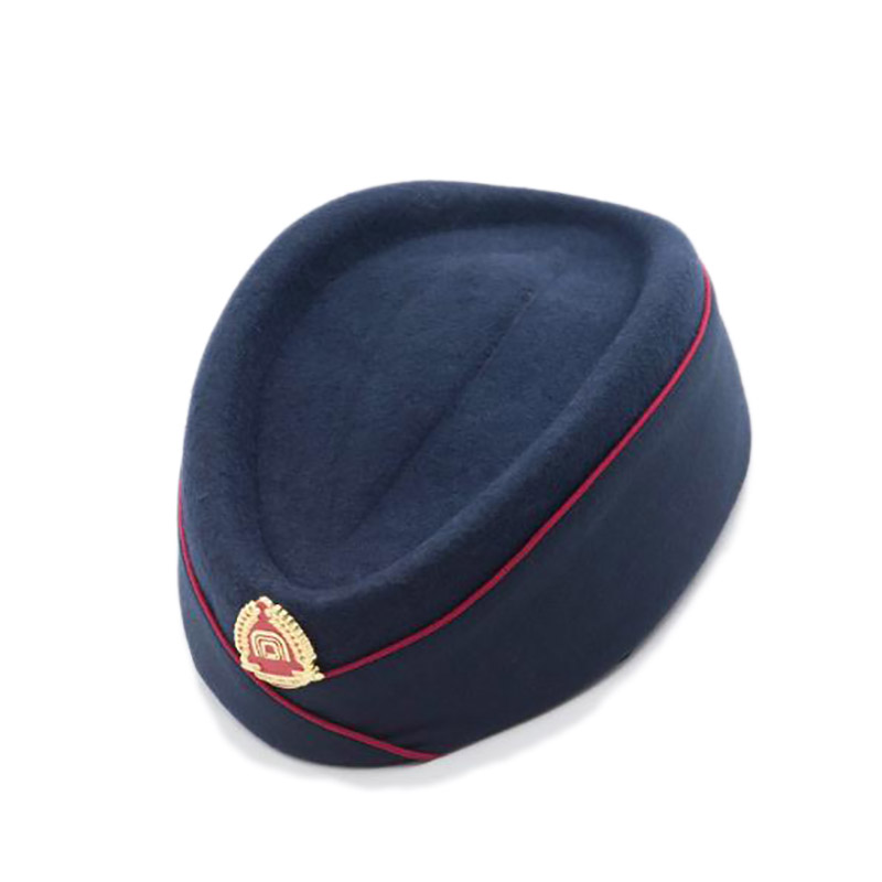 羊毛空姐帽定制-空姐定型帽廠家