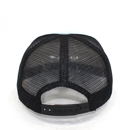 嘻哈平沿洗水網帽定制