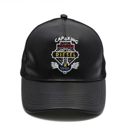 皮帶扣皮革透氣帽定制