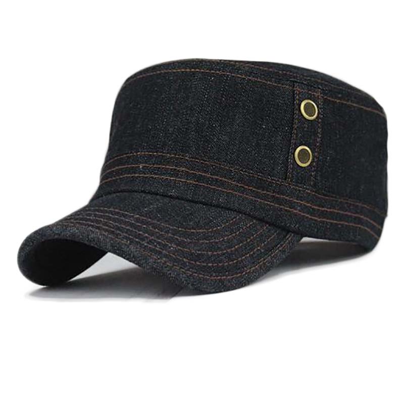 休閑平頂軍帽定制-平頂帽定制打樣