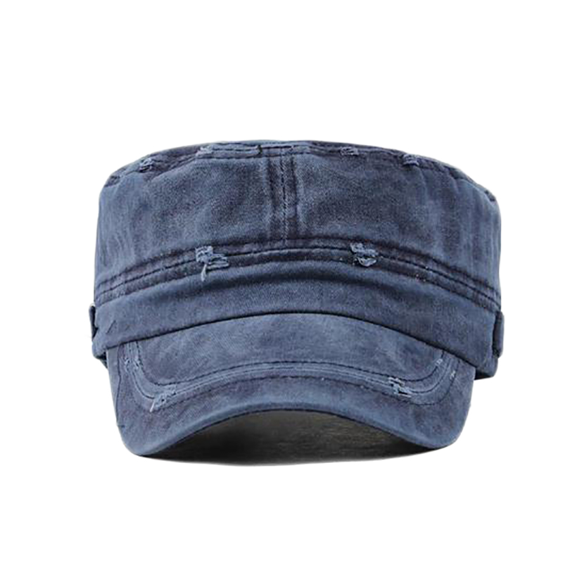 定制休閑洗水軍帽-廣東軍帽廠家