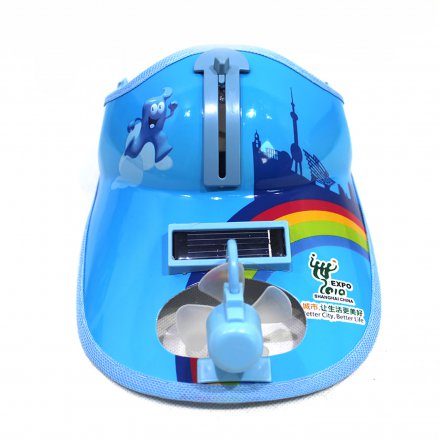 夏季風扇膠片帽批發定制