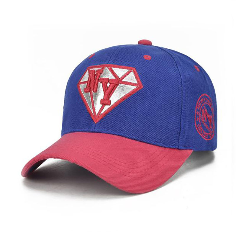 時尚立體繡棒球兒童帽定做