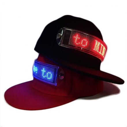 LED閃字顯示屏廣告帽定制