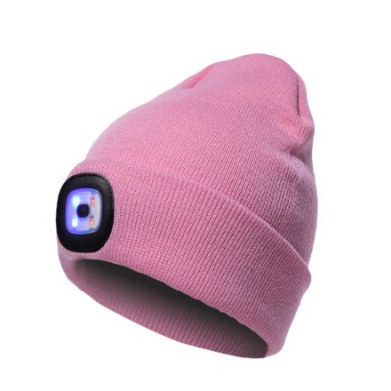 歐美熱銷帶燈針織功能帽定制