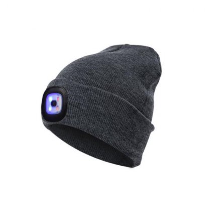 歐美熱銷帶燈針織功能帽定制