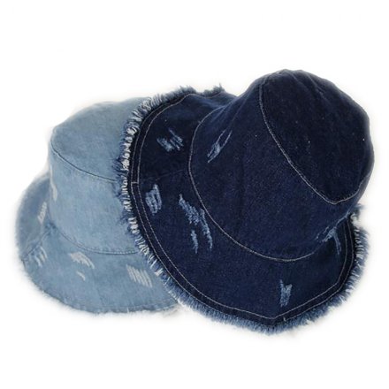 磨邊牛仔洗水漁夫帽定制