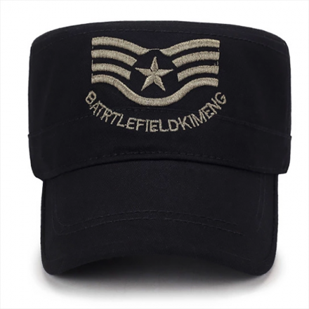 可刺繡LOGO洗水軍帽定制