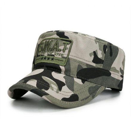 貼布繡軍迷迷彩洗水帽定制