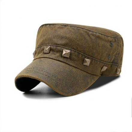 男女百搭鉚釘平頂帽定制
