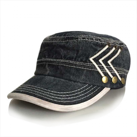 純棉牛仔鉚釘洗水帽定制