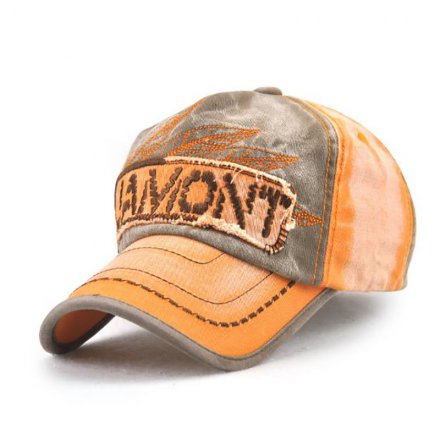 貼布繡洗水套色棒球帽定制