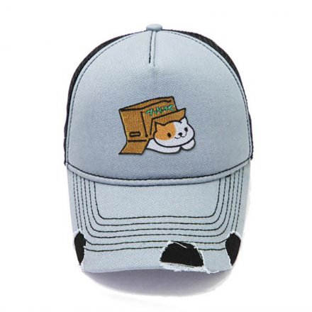 磨破牛仔洗水網(wǎng)帽定制