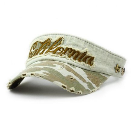 字母繡磨破洗水無頂帽定制