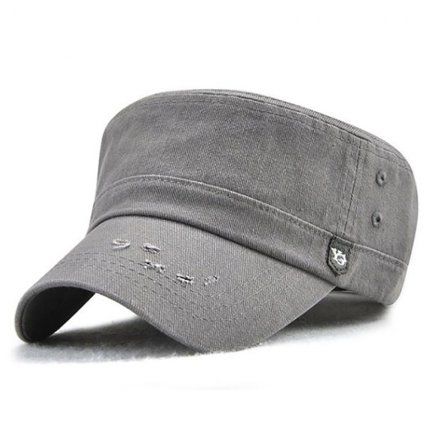 做舊洗水磨破平頂帽定制